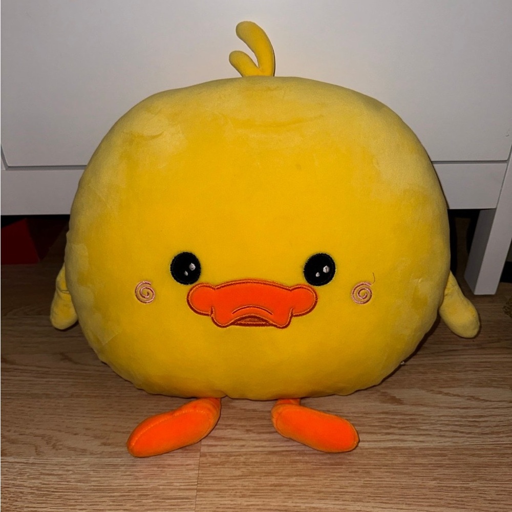 Yellow Plush Duck Pillow